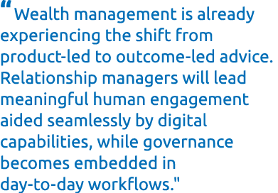 “Wealth management is already experiencing the shift from product‑led to outcome‑led advice. Relationship managers wi...
